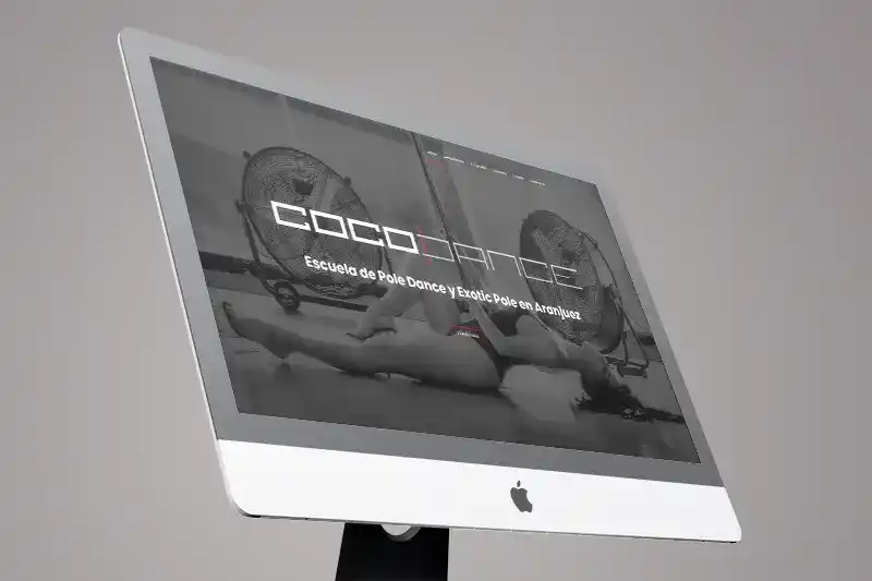 Diseño de página web one page para Cocodance Studio
