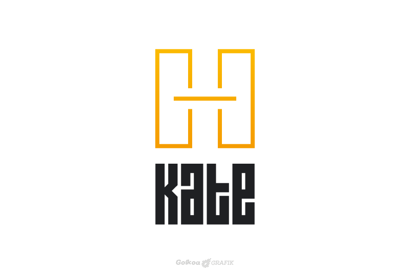 Identidad visual de Kate Entrenamiento Funcional con logotipo vertical sobre fondo blanco