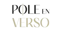 Logotipo a color de Pole en Verso, escuela de pole dance y artes de circo de Bilbao, sobre fondo blanco